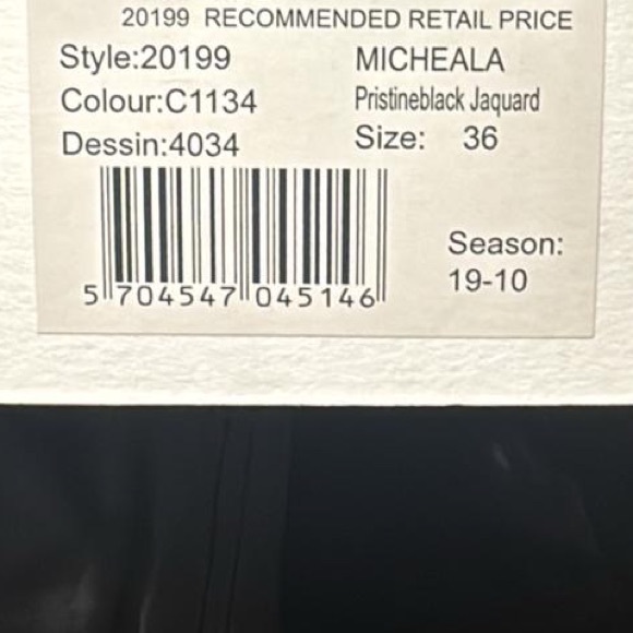 Baum und Pferdgarten Striped Black and White Women's ruffled crop top - Picture 5 of 6